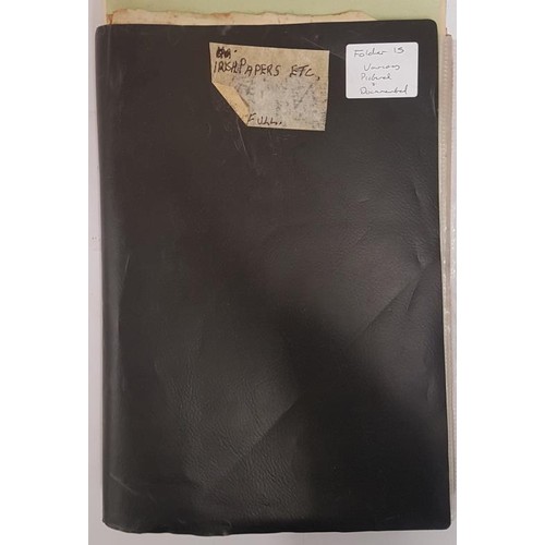 31 - Folder containing Magazines, Newspapers Cutting, Letters; 3 Copies of Paddy Kelly's Budget 1834; The... 