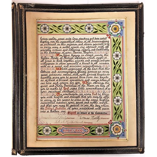 55 - Commemorative Illumination Presented to Rev. Fred Smith of Garston (Liverpool)1902 on the Occasion o... 