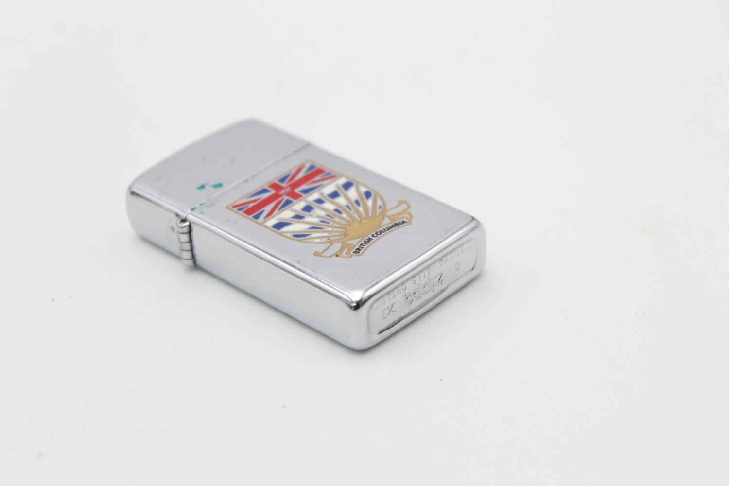 2 x Vintage ZIPPO Lighters Inc Brass, Slimline, British Columbia Etc