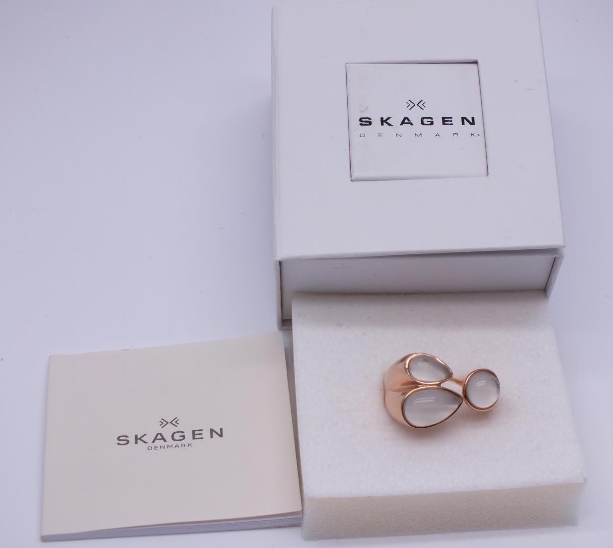 New Skagen Sea Glass Ring Size P In Box