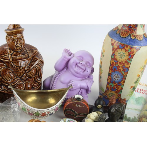 23 - Job Lot of Antique / Vintage Oriental Asian Decorative Items Inc. Buddha, Scroll