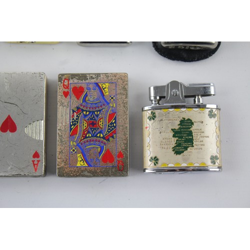 49 - 20 x Assorted Cigarette LIGHTERS Inc Vintage, Zippo Style, Novelty Etc
