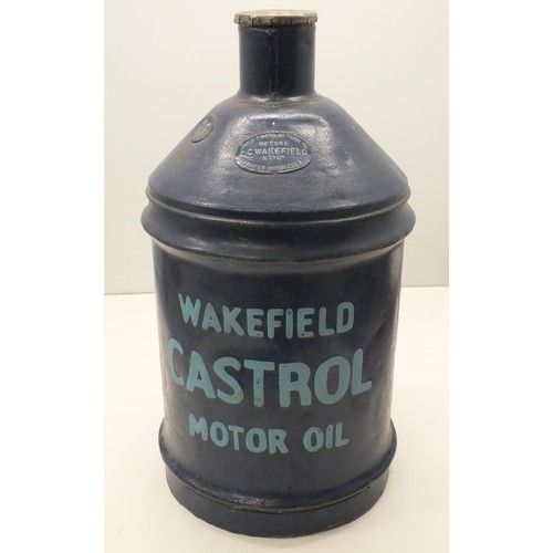 381 - LARGE WAKEFIELD CASTROL MOTOR OIL PETROL CAN