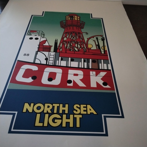 Artist Ivan Polley 'North Sea Light at Cork Light Vessel at Norwich' Framed Signed by the Artists Limited Edition No. 2/25 and 1 other.
The government own No. 3/25 which was published in 1977