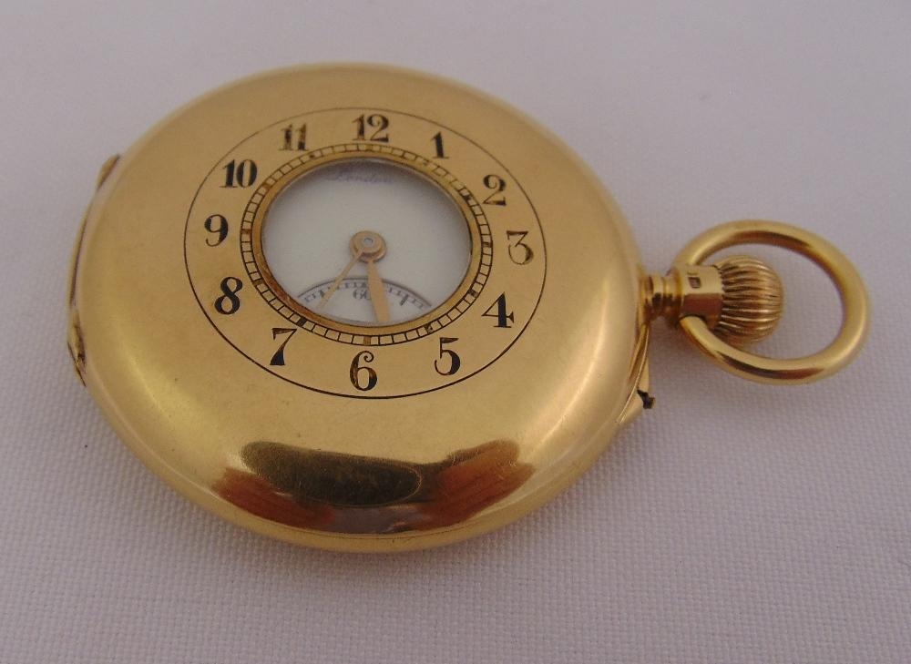 jw benson 18ct gold pocket watch