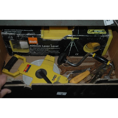 4 - Box of assorted tools