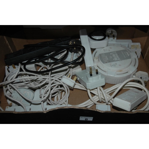8 - Box of extension leads