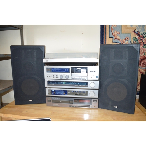 45 - JVC stereo system