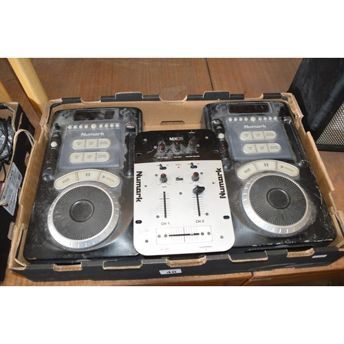 48 - Numark audio equipment, mixer etc