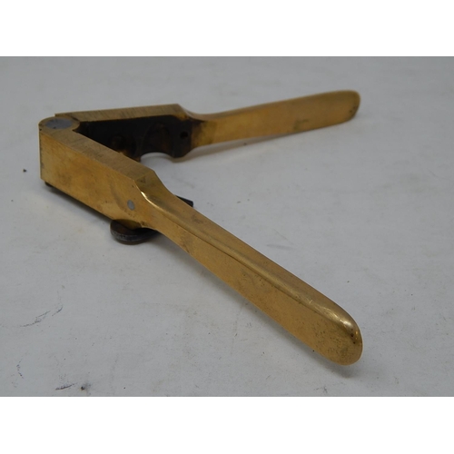 Early 19th Century Brass Musket Ball & Bullet Mould. c.1830