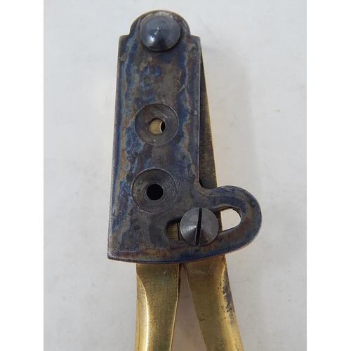 Early 19th Century Brass Musket Ball & Bullet Mould. c.1830