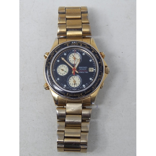 Gentleman's Seiko Quartz World Sports 150 Wristwatch o... | Barnebys