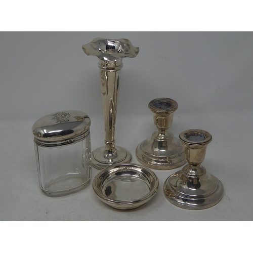 328 - Group of Silver & Silver Mounted Items: Various Dates & Makers.