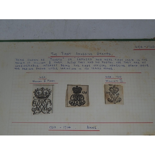 11 - An important collection of The First Adhesive Stamps from 1694 to 1760 representing the reigns of Wi... 