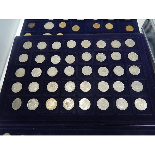 4 - A collectors coin case containing 5 trays full of coins