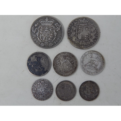 38 - George III Silver Sixpences 1787, 1816; George III Silver Sixpence 1817; Victoria Silver Sixpence 18... 