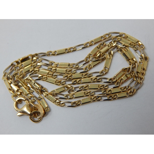 18ct Yellow Gold Necklace: Length 48cm: weight 6.4g
