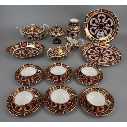 151 - Collection of Royal Crown Derby - Imari pattern, to include tea service