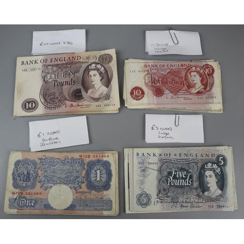 69 - Old bank notes - English denominations, to include 26 £10 notes
