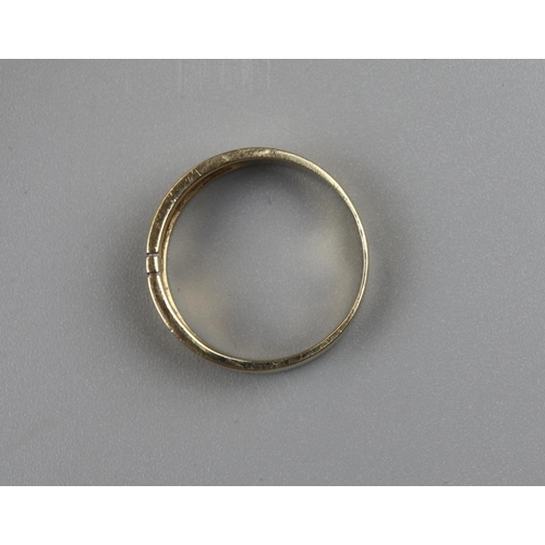 29 - Gold diamond set gents ring  - Approx size V