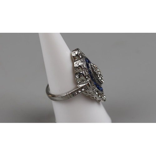 39 - Art Deco style costume ring  - Approx size N