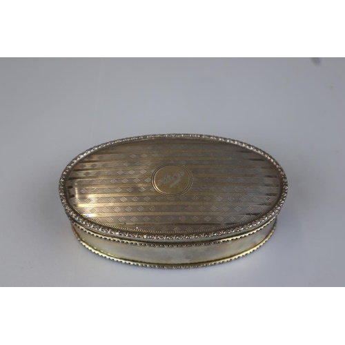 7 - Hallmarked silver trinket box - Approx 153g