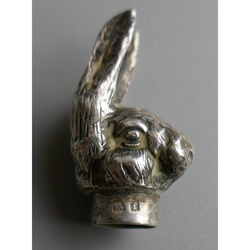 8 - Collection of silver to include hallmarked silver salt in form of rabbit