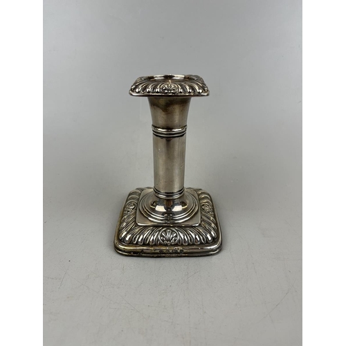 10 - Hallmarked silver candlestick