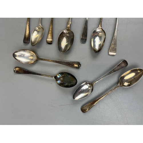 22 - Collection of hallmarked silver teaspoons - Approx. weight 296g