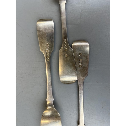 3 - 3 heavy hallmarked silver forks - Approx. weight 227g