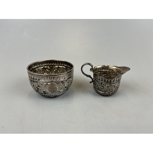 4 - Hallmarked silver sugar bowl and jug marked CSH - Approx. weight 117g