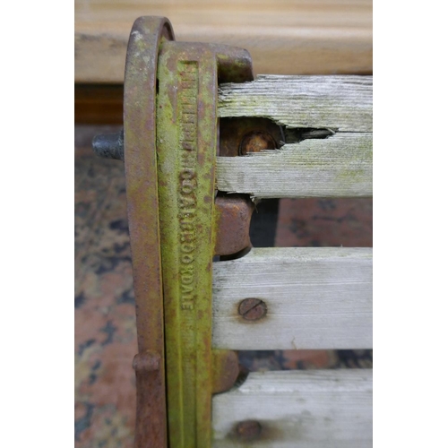 527 - Rare Coalbrookdale garden bench