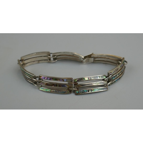 28 - Silver shell bracelet