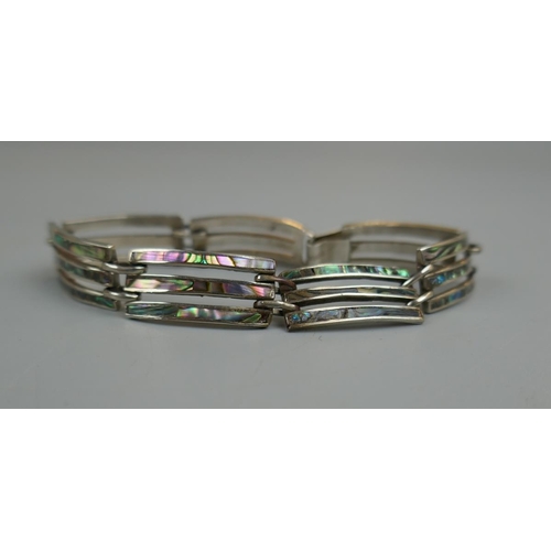 28 - Silver shell bracelet