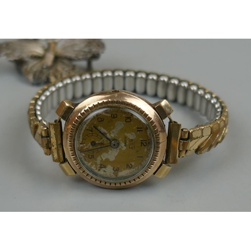 37 - Collection of jewellery and watches to include gold cased ladies watch