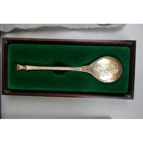 8 - 6 hallmarked silver spoons
