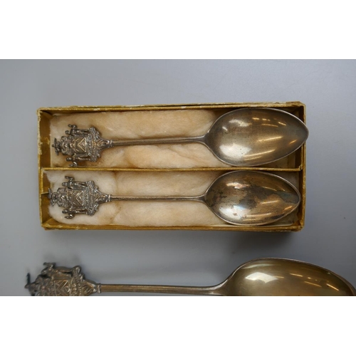 2 - Hallmarked silver Livery spoons - Joiners and Ceilers together with medal
