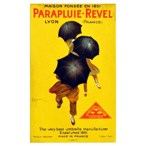 14 - Advertising Poster Revel Umbrella Cappiello Parapluie Devambez. Original vintage advertising flyer p... 