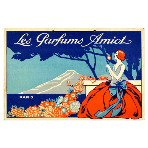 22 - Advertising Poster Amiot Perfume Fragrance Art Deco Les Parfums . Original vintage advertising poste... 