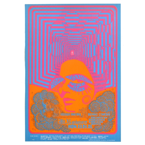 88 - Advertising Poster Big Brother Holding Company Avalon Ballroom Psychedelic. Original vintage adverti... 