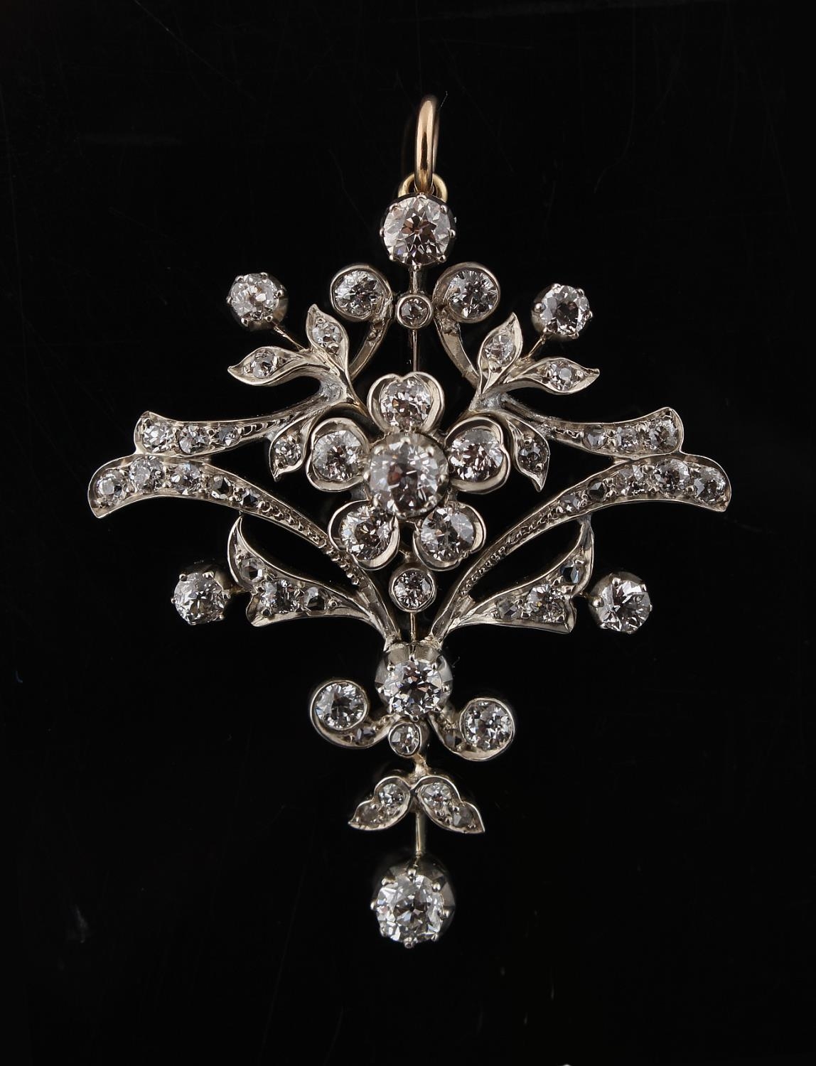 An attractive early 20th century Belle Epoque white gold or platinum ...