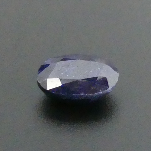 25 - IDT certified 8.26ct oval blue sapphire. 5.78 x 9.66 x 13.71 mm. UK Postage £12.