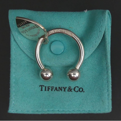 10b - Genuine Tiffany & co silver key fob, London 2007, 21.4 grams. UK Postage £12.