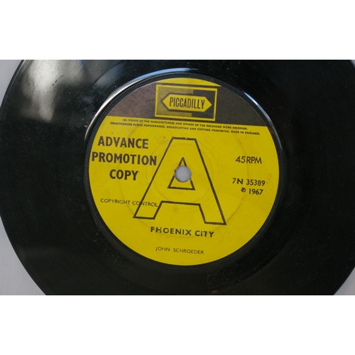 49 - John Schroeder - Phoenix City / Dat Tavern in De Town (7N35389) on yellow Piccadilly promo label