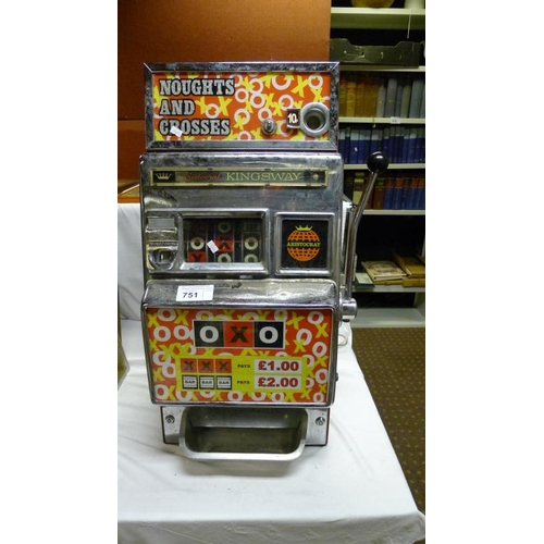 Antique One Arm Bandit Slot Machine