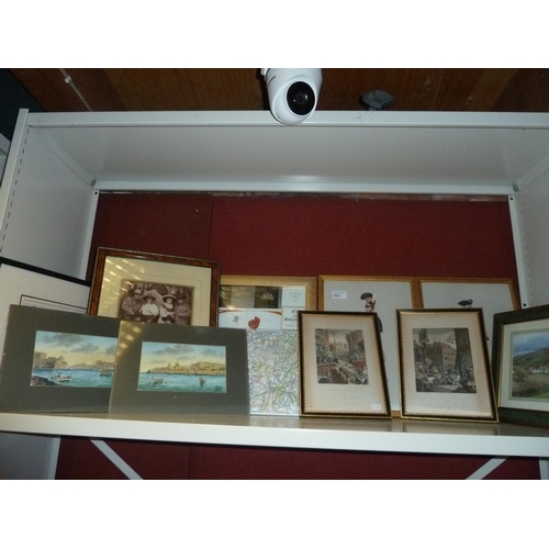 1023 - A quantity of miscellaneous pictures and frames