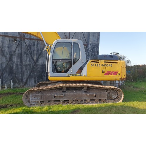 2397 - New Holland E215B 21 ton excavator s/n 21895, 2007, recent overhaul of main pins, see invoice. 9666 ... 