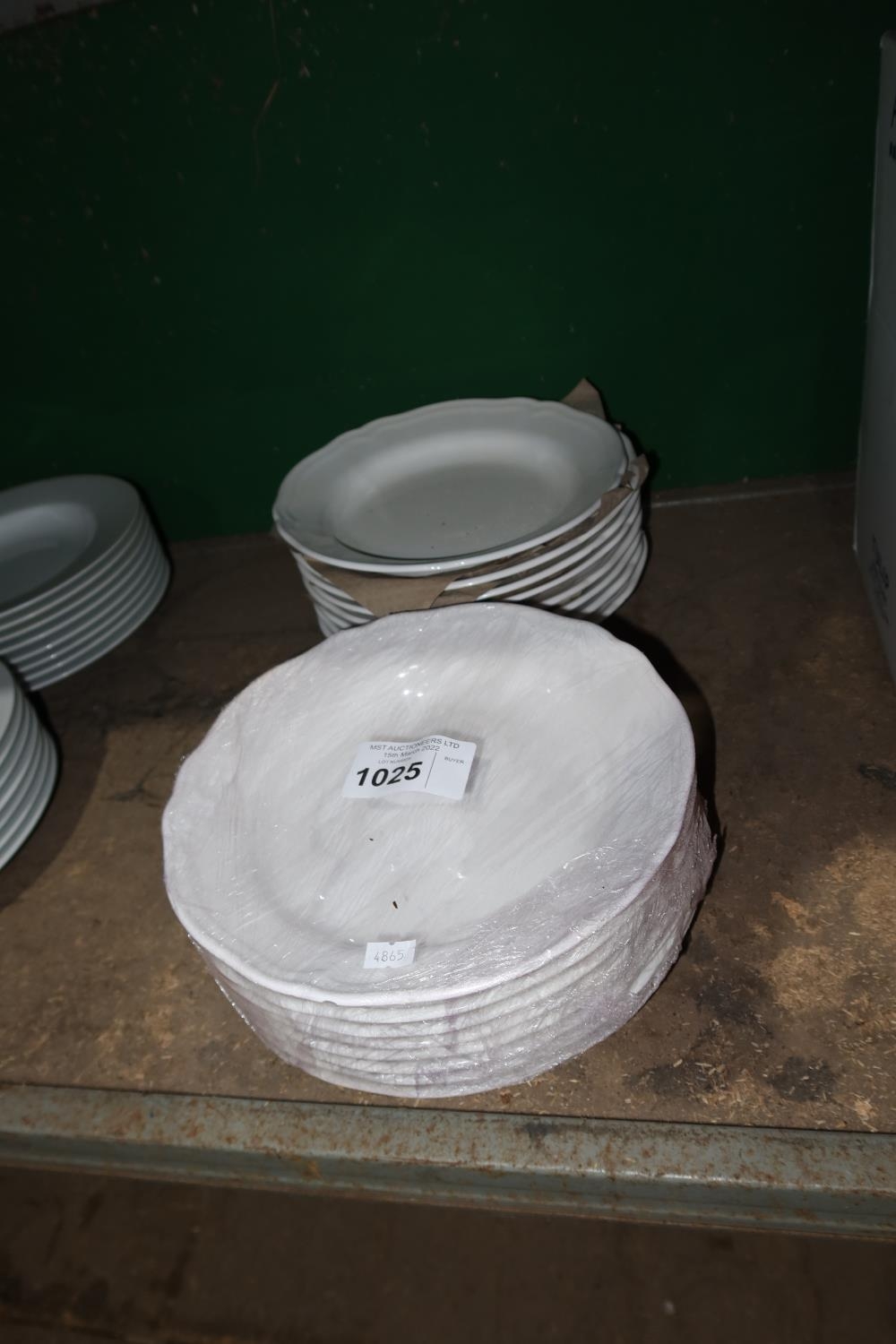 16 x white soup bowls by IKEA