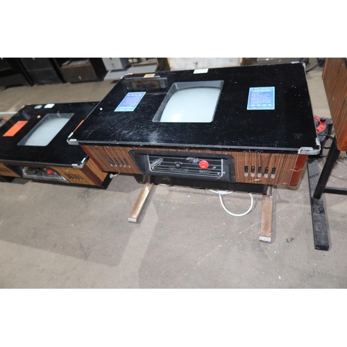 A vintage arcade cocktail /table top video game machine by Taito