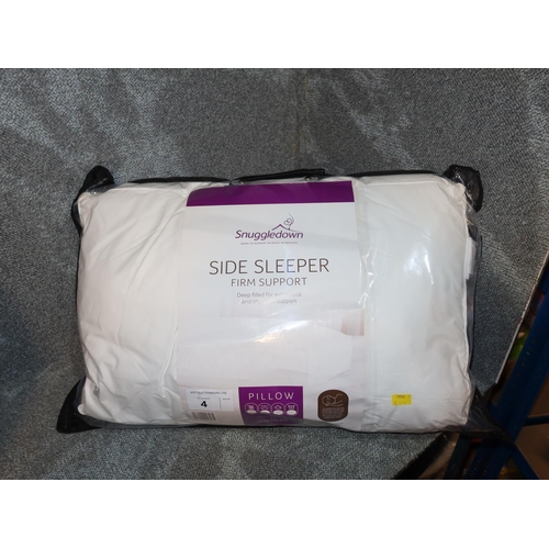 4 - 1 Snuggledown side sleeper firm support pillow